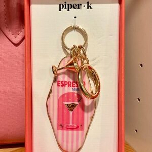 Piper K Espresso Martini Keychain or Bag Charm💗🍸🍸NWT
